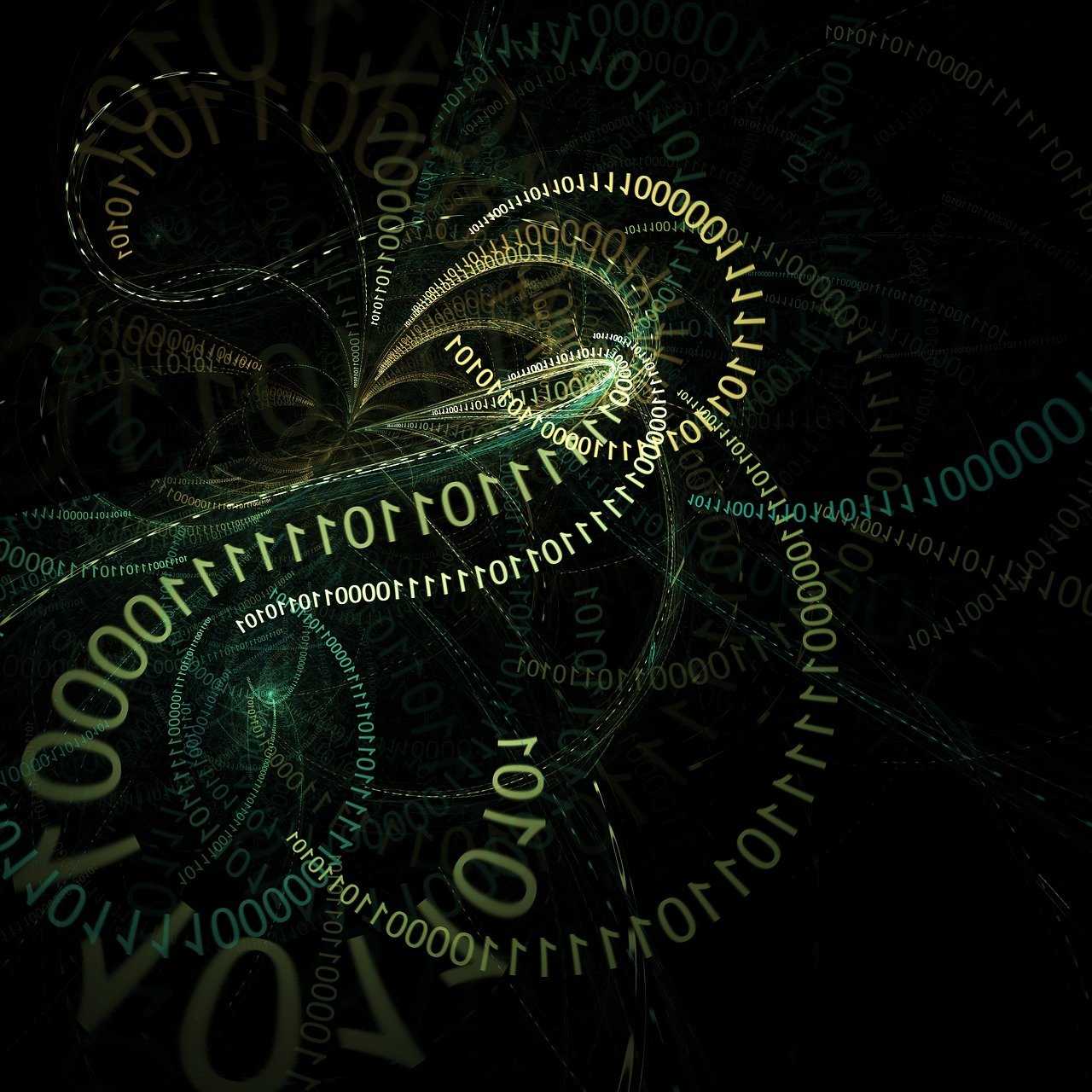 digital, abstract, binary